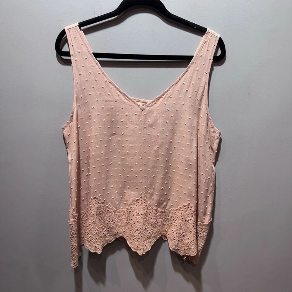 NWT Everleigh Swiss Dot Tank Top Size Large